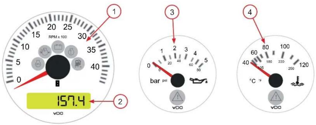 Nanni T4.180 - Hour-meter/Voltmeter - 1