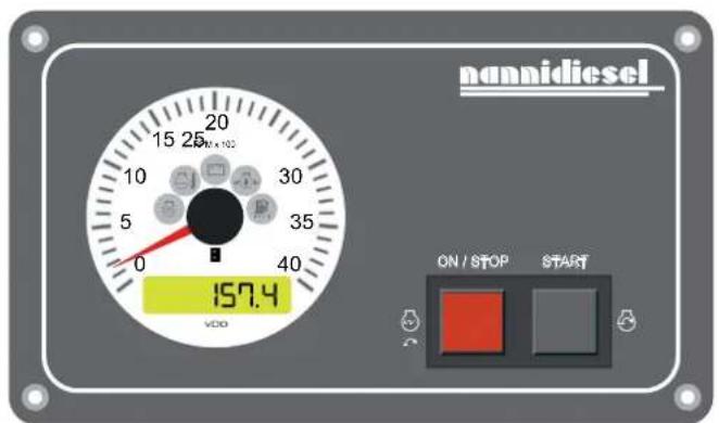 Nanni T4.165 - Stopping the engine: - 2