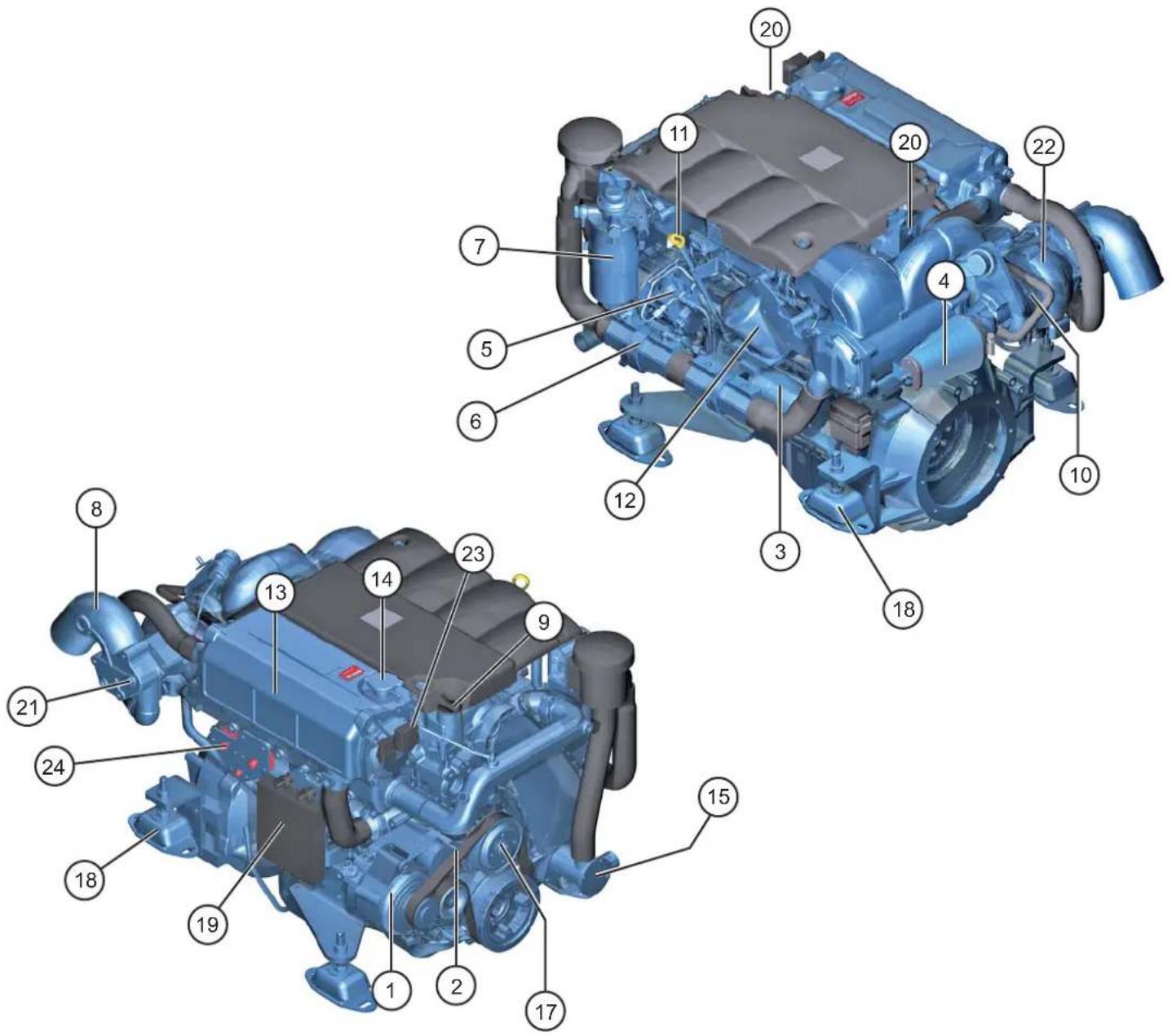 Nanni T4.165 - Moteurs Diesel marin - 1