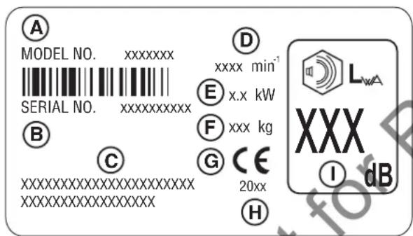 MURRAY 169621100 - Tabliczka znamionowa produktu - 1
