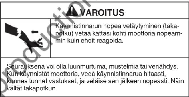MURRAY 169621100 - Kännistä moottori seuraavasti: - 1