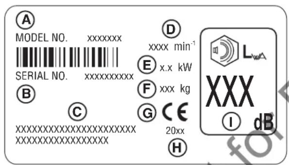 MURRAY 169621100 - Identifikaciní štǐtek zarizení - 1