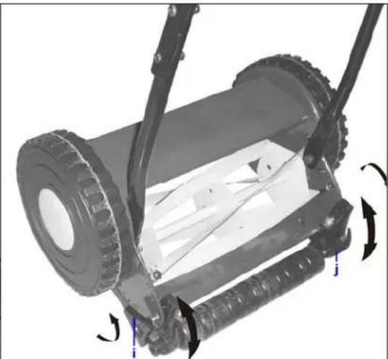 Ribiland PRTM300 RazerB300M - 4.5- Réglage de la hauteur de coupe (Fig.6) - 2