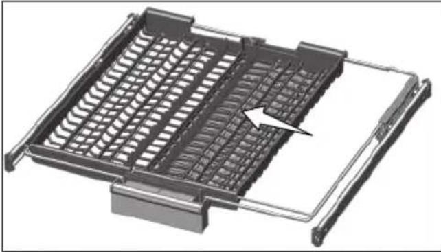 GRUNDIG GNF 41822 X - Panier à couverts supérieur - 2