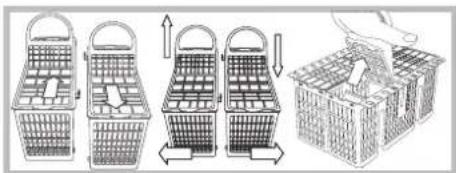 INDESIT DFG 262 NX EU - Cutlery basket - 1