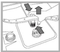 INDESIT DFG 262 NX EU - Nettoyer les bras de lavage - 2