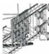 FAGOR LVF68ITA - Pour reprint les étagères portetasses - 2