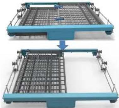 FAGOR LVF68ITA - Cutlery basket could be have 5 positions: - 4