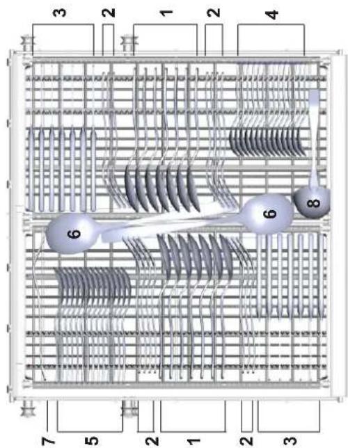 FAGOR LVF68ITA - Carregar os cestos segudo a norma EN 50242: - 1