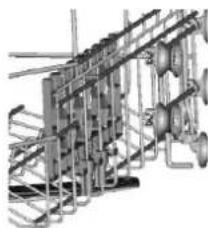 FAGOR LVF68ITA - Folding back the cup shelves - 2