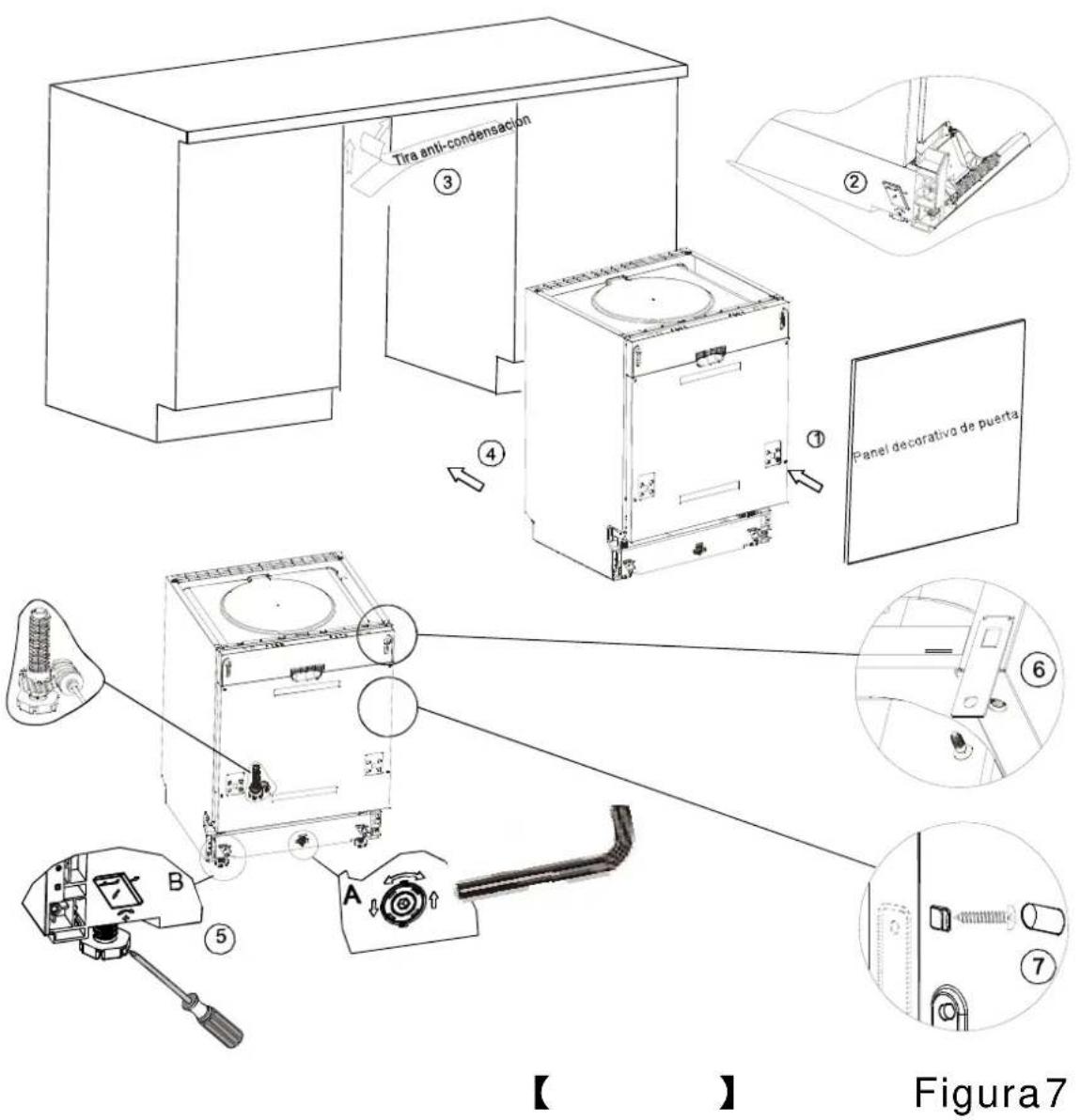 FAGOR LVF68ITA - - Pasosaseguirparalainstalacióndellavavajillas - 1