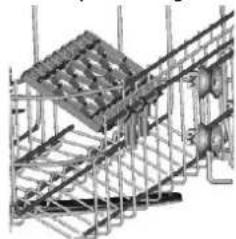 FAGOR LVF68ITA - Folding back the cup shelves - 1