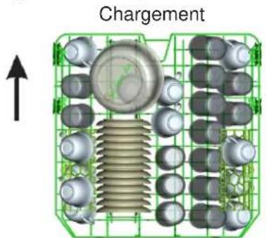 FAGOR LVF68ITA - Chargement du panier du haut - 1