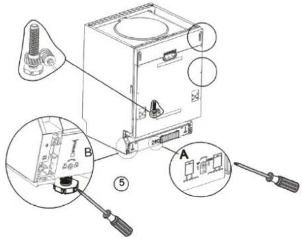 FAGOR LVF63ITB - Étapes d'installation du lave-vaisselle - 2