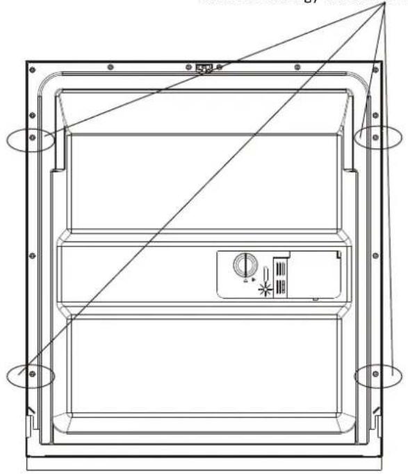 FAGOR LVF63ITB - - A diszpanel méretiés felszerelése - 3