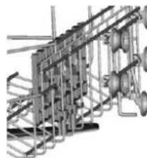 FAGOR LVF63ITB - Folding back the cup shelives - 2