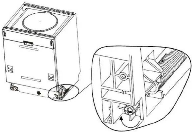FAGOR LVF63ITB - Réglement de la tension du ressort de la porte - 1
