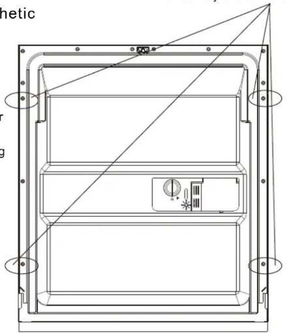 FAGOR LVF63ITB - - Aesthetic panel's dimensions and installation - 3