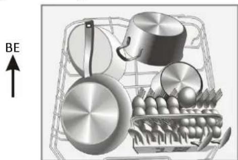 FAGOR LVF63ITB - Az also kosár bepakolása - 2