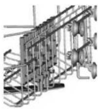 FAGOR LVF27AX - Odklapeni prihradky na salky - 2