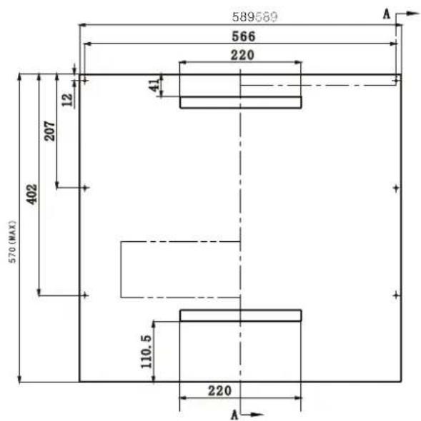 FAGOR LVF17IAX - - Aesthetic panel's dimensions and installation - 1
