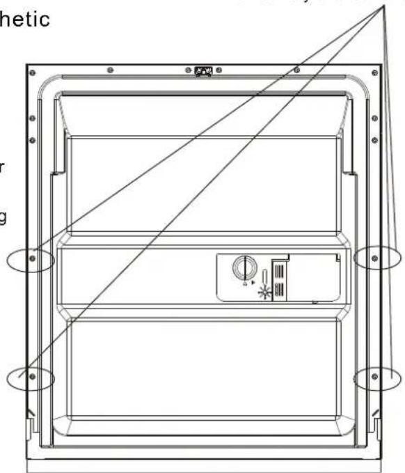 FAGOR LVF17IAX - - Aesthetic panel's dimensions and installation - 4