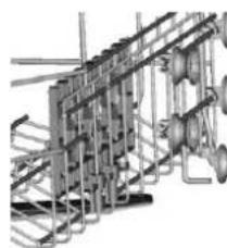 FAGOR LVF17IAX - Folding back the cup shelves - 2