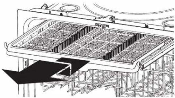 GE GDT655SMJES - To remove the 3rd rack: - 1
