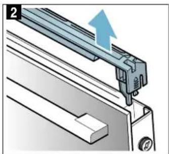 CONSTRUCTA CH7M60C50 - Retirer le recouvrement de la porte - 2
