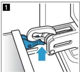CONSTRUCTA CH7M77050 - Décrocher la porte de l'appareil - 1