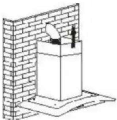 CALIFORNIA CA61 - Installation de la cheminée pour les modèles en verre bombé et en forme de T. - 1