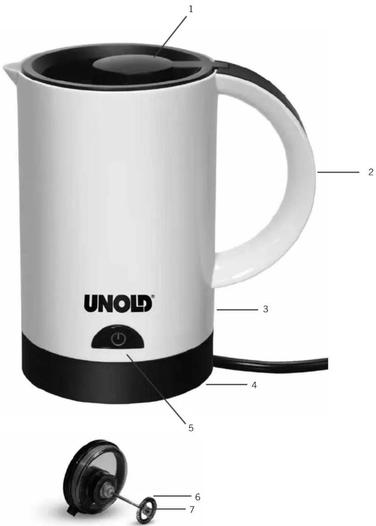 UNOLD Latte Presto 28410 - Návod k obsluze Modelu 28410 - 1