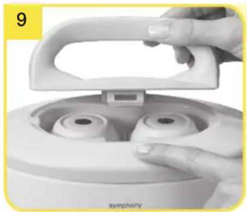 MEDELA Symphony - Armado del kit del extractor (continuación) - 1