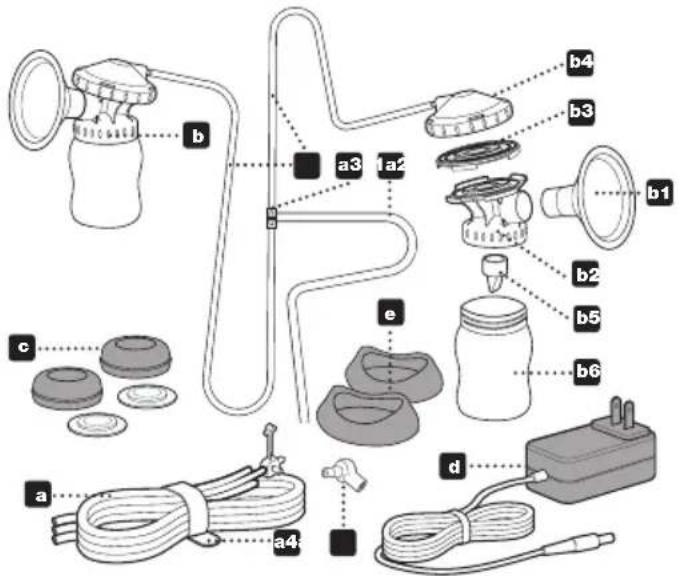 Lansinoh 2in1 - Pièces du tire-lait lansinoh 2 in 1 - 1