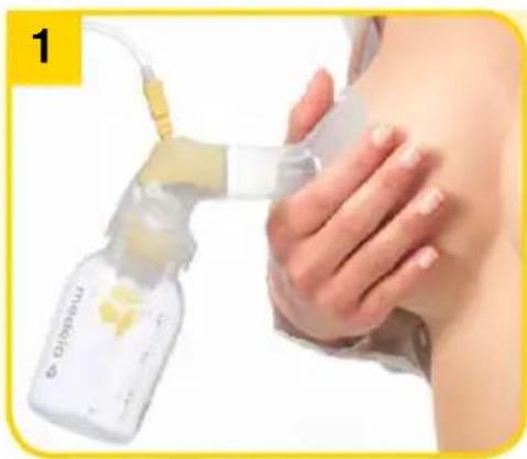 MEDELA Swing - Preparing for single pumping - 1
