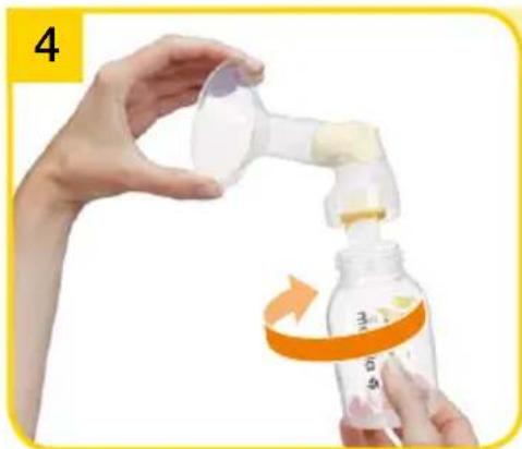 MEDELA Swing - 6.3Assembling the pump set - 2