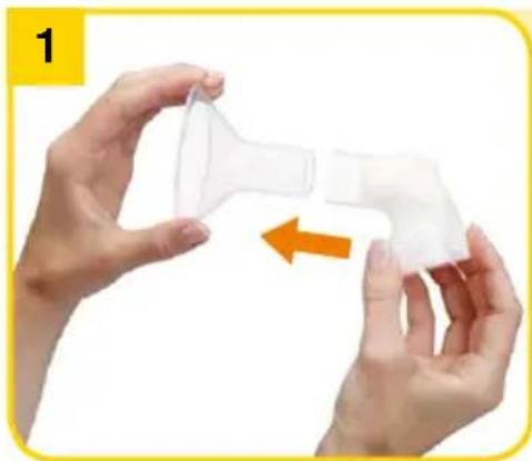 MEDELA Swing - Merakit pompa - 1