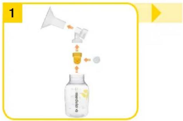 MEDELA Mini Electric - Sebelum membuat kanya untuk kali pertama dan selanjunya - 1
