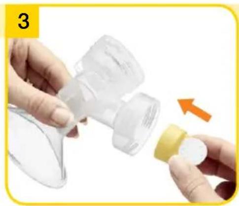 MEDELA Mini Electric - Montaggio del set del tiralatte - 4