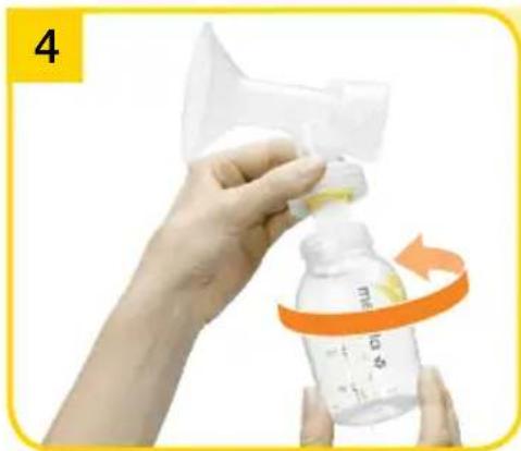MEDELA Mini Electric - 6.3Assembling the pump set - 2