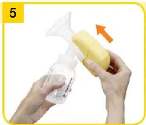 MEDELA Mini Electric - 6.3Assembling the pump set - 5