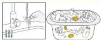 MEDELA Harmony - Von Hand spullen und waschen In der Geschirrspulmaschine waschen - 1