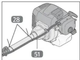 Gardenline GLBC 431 AS - Montaggio dell'impugnatura - 2