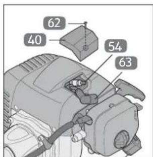 Gardenline GLBC 431 AS - A gyújtógyertya karbantartása - 1