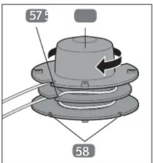 Gardenline GLBC 431 AS - Fadenspule mit neuem Schnittfaden befüllen - 3