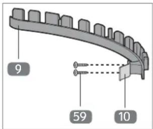 Gardenline GLBC 431 AS - Messer an der Schnittfaden-Schutzhaube schleifen - 1