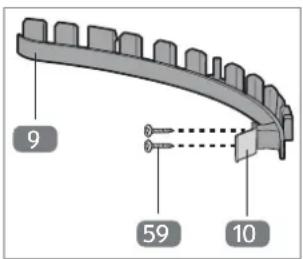 Gardenline GLBC 431 AS - Affilare la lama sulla calotta di protezione del filo di taglio - 1