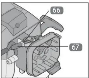 Gardenline GLBC 431 AS - vTegye vissza a fedelet és csavarozza rá a csavarral. A gázhuzal beállítása - 3