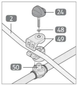 Gardenline GLBC 431 AS - Montaggio dell'impugnatura - 1