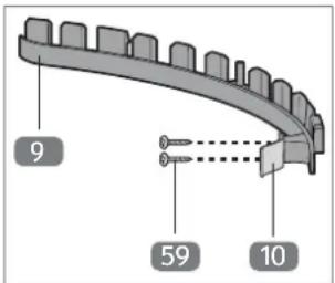 Gardenline GLBC 431 AS - Aiguiser la lame sur le carter de protection du fil de coupe - 1